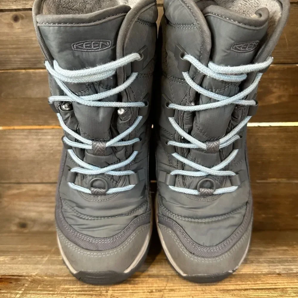 Womens Keen Terradora Blue WP Insulated Hiking Outdoor Ankle Boots Size 7 M‎ GUC